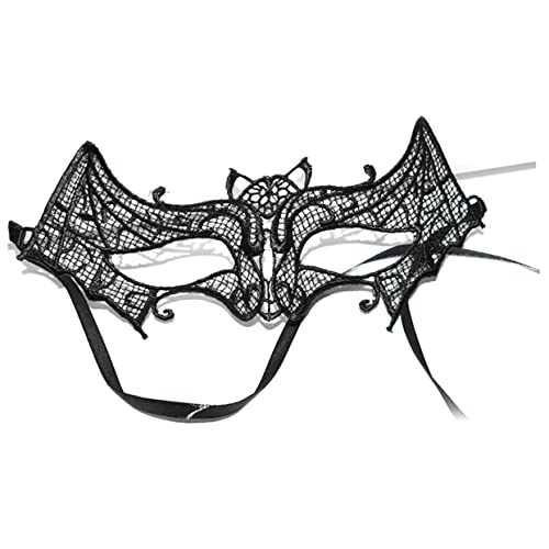 LIFKOME schwarze Tanzaugenmuschel kosmetische Augenmasken Halloween-Maske Prop-Masken Kostüm Cosplay Partymaske halloween masken halloweenmaske exquisite Spitze machen Spitzenmaske Black von LIFKOME