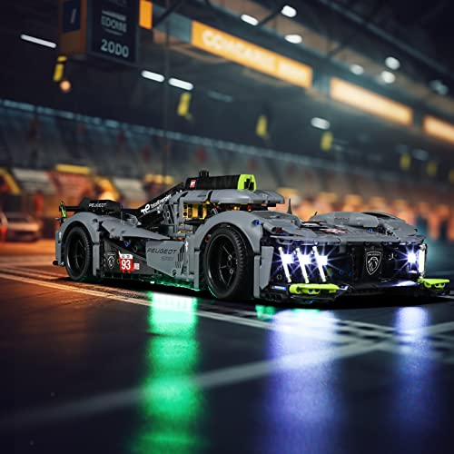 LIGHTAILING Led Licht für Lego- 42156 Peugeot 9X8 24H Le Mans Hybrid Hypercar – Beleuchtungsset Kompatibel Mit Lego Modell (Lego Bausteinen Modell Nicht enthalten) von LIGHTAILING