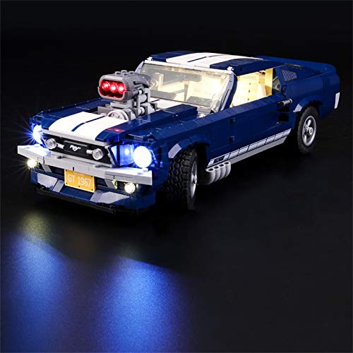 LIGHTAILING Licht-Set Für (Creator Expert Ford Mustang) Modell - LED Licht-Set Kompatibel Mit Lego 10265(Modell Nicht Enthalten) von LIGHTAILING