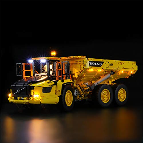 LIGHTAILING Licht-Set Für (Technic Knickgelenkter Volvo-Dumper 6x6) Modell - LED Licht-Set Kompatibel Mit Lego 42114(Modell Nicht Enthalten) von LIGHTAILING