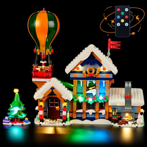 LIGHTAILING Licht-Set Für Lego-10339 Postamt des Weihnachtsmanns - Led-Beleuchtungsset Kompatibel Mit Lego Bausteinen Modell：Fernbedienungsversion - Modell Set Nicht Enthalten von LIGHTAILING