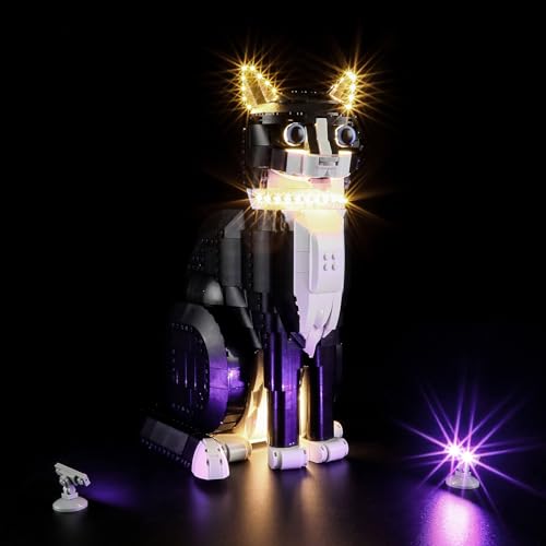 LIGHTAILING Licht-Set Für Lego-21349 Schwarz-weiße Katze - Led-Beleuchtungsset Kompatibel Mit Lego Bausteinen Modell - Modell Set Nicht Enthalten von LIGHTAILING