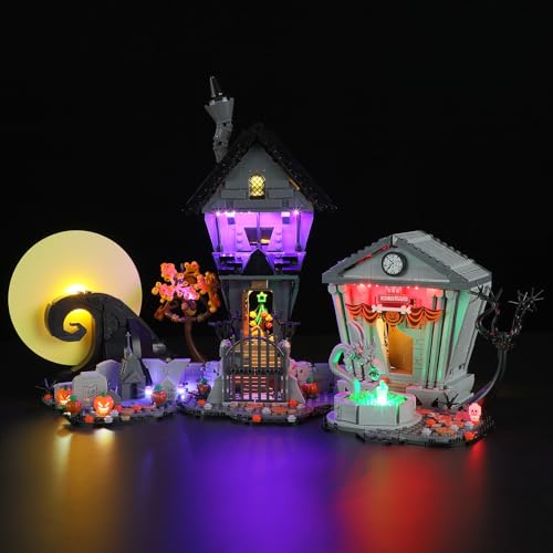 LIGHTAILING Licht-Set Für Lego- 21351 Tim Burtons Disney Film Nightmare Before Christmas - Led-Beleuchtungsset Kompatibel Mit Lego Bausteinen Modell - Modell Set Nicht Enthalten von LIGHTAILING