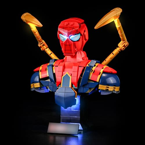 LIGHTAILING Licht-Set Für Lego-76326 Iron Spider-Man Büste - Led-Beleuchtungsset Kompatibel Mit Lego Bausteinen Modell - Modell Set Nicht Enthalten LIGHTAILING Licht-Set Für Lego-76326 Iron Spider-Man Büste - Led-Beleuchtungsset Kompatibel Mit Lego Bausteinen Modell - Modell Set Nicht Enthalten von LIGHTAILING