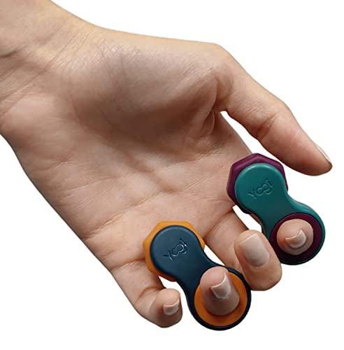 Yogi Fidget-Spielzeug, Fidget-Spinner für Erwachsene, Linderung von Angstzuständen, perfekt für ADHD, ADD und Autismus, leises Fidget-Spielzeug für Erwachsene und Kinder, fünf Ringgrößen – 2er-Pack Yogi Fidget-Spielzeug, Fidget-Spinner für Erwachsene, Linderung von Angstzuständen, perfekt für ADHD, ADD und Autismus, leises Fidget-Spielzeug für Erwachsene und Kinder, fünf Ringgrößen – 2er-Pack von LIGHTBULB IDEAS