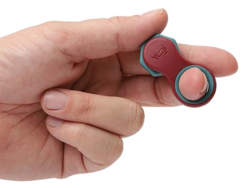 Yogi Fidget-Spielzeug, Fidget-Spinner für Erwachsene, Linderung von Angstzuständen, perfekt für ADHD, ADD und Autismus, leises Fidget-Spielzeug für Erwachsene und Kinder, fünf Ringgrößen– Lava von LIGHTBULB IDEAS