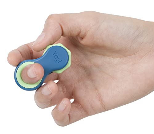 Yogi Fidget-Spielzeug, Fidget-Spinner für Erwachsene, Linderung von Angstzuständen, perfekt für ADHD, ADD und Autismus, leises Fidget-Spielzeug für Erwachsene und Kinder, fünf Ringgrößen– Ozean von LIGHTBULB IDEAS