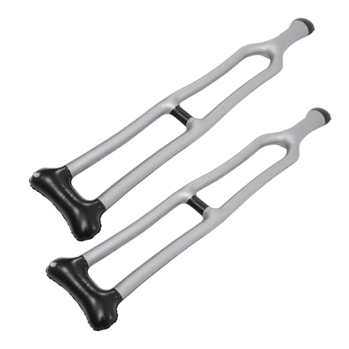 LIGIGWASH 2 Stück Aufblasbare PVC Gehstock Teilig Realistische Krücken für Halloween Kostüm Party Requisiten Alte Mann Cosplay Zubehör LIGIGWASH 2 Stück Aufblasbare PVC Gehstock Teilig Realistische Krücken für Halloween Kostüm Party Requisiten Alte Mann Cosplay Zubehör von LIGIGWASH