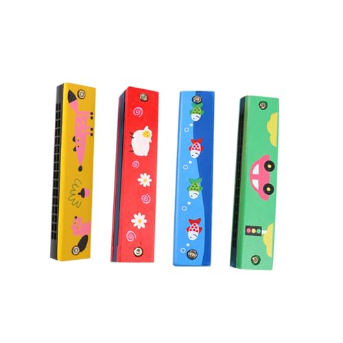 LIGIGWASH 4 Stück Teiliges Holzmundharmonika Löchern und Doppelter Reihe Buntes Pädagogisches Musikspielzeug für Sinneswahrnehmung und Eltern Junge Mädchen Kommunikation LIGIGWASH 4 Stück Teiliges Holzmundharmonika Löchern und Doppelter Reihe Buntes Pädagogisches Musikspielzeug für Sinneswahrnehmung und Eltern Junge Mädchen Kommunikation von LIGIGWASH