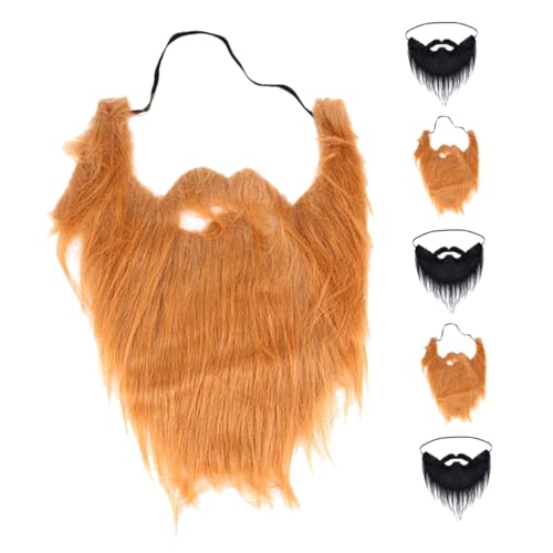 LIGIGWASH 6 Stück Teiliges Realistische Halloween Fake für Männer Ultrafeine Fasern Leichter Komfort Natürliches Aussehen Vielseitig für Cosplay Party Kostüm Schwarz und Braun LIGIGWASH 6 Stück Teiliges Realistische Halloween Fake für Männer Ultrafeine Fasern Leichter Komfort Natürliches Aussehen Vielseitig für Cosplay Party Kostüm Schwarz und Braun von LIGIGWASH