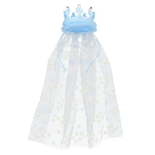 LIGIGWASH Haarreif Prinzessin Haarschmuck Geburtstagskrone für Mädchen Flexibles Stirnband für Party Kostüm Karneval Leichtes Langlebiges Accessoire in Blau Geeignet für Verschiedene LIGIGWASH Haarreif Prinzessin Haarschmuck Geburtstagskrone für Mädchen Flexibles Stirnband für Party Kostüm Karneval Leichtes Langlebiges Accessoire in Blau Geeignet für Verschiedene von LIGIGWASH