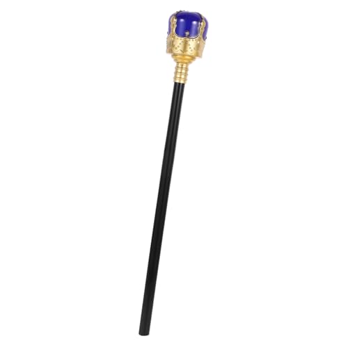 LIGIGWASH Halloween Cosplay König Handstab Blau Gold Langlebiger Kunststoff Prop für Kostüm Leichtes Bühnenrequisit für Maskerade Karneval Rollenspiel und Fasching LIGIGWASH Halloween Cosplay König Handstab Blau Gold Langlebiger Kunststoff Prop für Kostüm Leichtes Bühnenrequisit für Maskerade Karneval Rollenspiel und Fasching von LIGIGWASH
