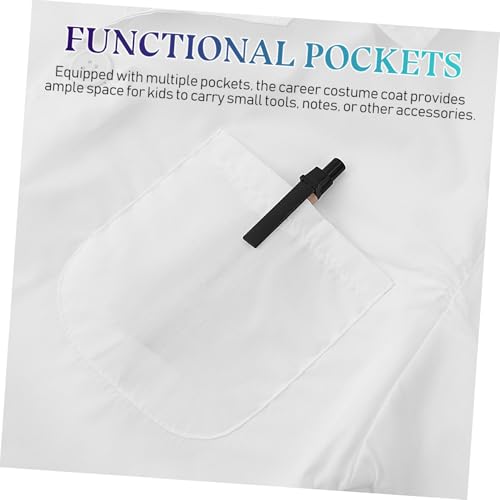 LIGIGWASH Laborkittel Baumwollmischung Mittel Rollenspiel Kostüm Weiß für Wissenschaft Halloween Fasching Party LIGIGWASH Laborkittel Baumwollmischung Mittel Rollenspiel Kostüm Weiß für Wissenschaft Halloween Fasching Party von LIGIGWASH