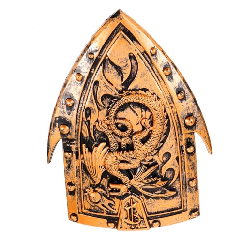 LIGIGWASH Mittelalterlicher Drachenhorn Schild Cosplay Requisit Dekoration Halloween Party Kostüm Zubehör Robust Leicht zu Tragen Realistische LIGIGWASH Mittelalterlicher Drachenhorn Schild Cosplay Requisit Dekoration Halloween Party Kostüm Zubehör Robust Leicht zu Tragen Realistische von LIGIGWASH