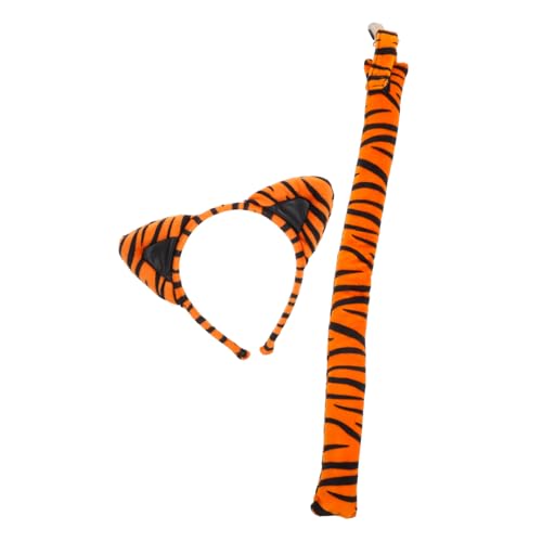LIGIGWASH Tiger Kostüm mit Stirnband und Leichtes Sicheres Material Bequemes Cosplay Zubehör für Halloween Karneval Party und Fotoshootings Niedliches Tierohren Design LIGIGWASH Tiger Kostüm mit Stirnband und Leichtes Sicheres Material Bequemes Cosplay Zubehör für Halloween Karneval Party und Fotoshootings Niedliches Tierohren Design von LIGIGWASH