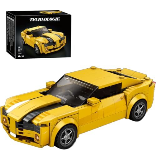 LIKLIKLINK Technik Speed Champions Rennwagen Bausteine, 327 Klemmbausteine MOC Auto Supersportwagen Modellbausatz Technik Rennauto Konstruktionsspielzeug Kompatibel mit Großen Marken von LIKLIKLINK