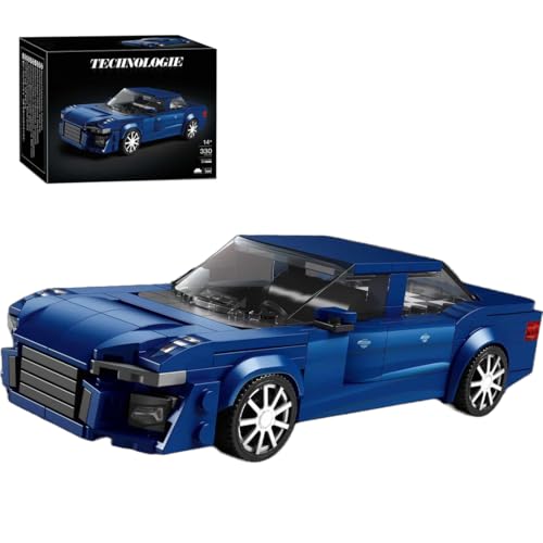 LIKLIKLINK Technik Speed Champions Rennwagen Bausteine, 387 Klemmbausteine MOC Auto Supersportwagen Modellbausatz Technik Rennauto Konstruktionsspielzeug Kompatibel mit Großen Marken von LIKLIKLINK