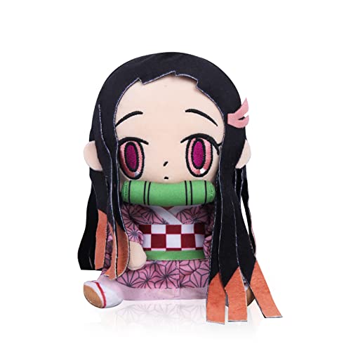 LIKUNGOU 20cm Anime Plushie Nezuko Tanjirou Plüschpuppe Spielzeug, Weiche Kawaii Sitzende Manga Figur Puppen Sammlerstücke Geschenke für Fans (Nezuko) von LIKUNGOU