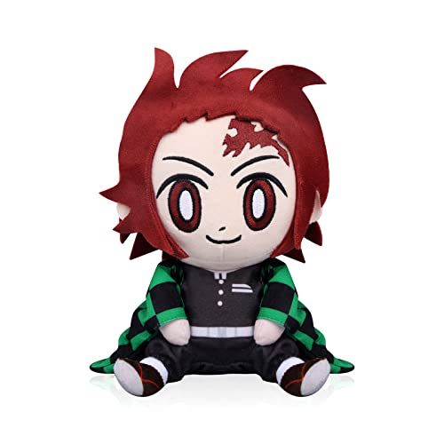 LIKUNGOU 20cm Anime Plushie Nezuko Tanjirou Plüschpuppe Spielzeug, Weiche Kawaii Sitzende Manga Figur Puppen Sammlerstücke Geschenke für Fans (Tanjirou) von LIKUNGOU