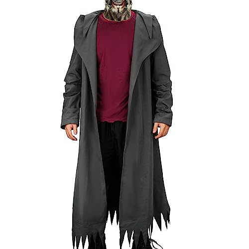 LIKUNGOU The Creeper Kostüm Herren Creepy Cowboy Tunika Robe T-shirt Halloween Karneval Gruselig Creepers Phantom Party Cosplay Outfit (L) von LIKUNGOU