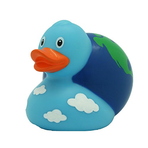 Duckshop Lilalu 8,5 cm Weltkugel Ente Spielzeug (Mehrfarbig) von Duckshop