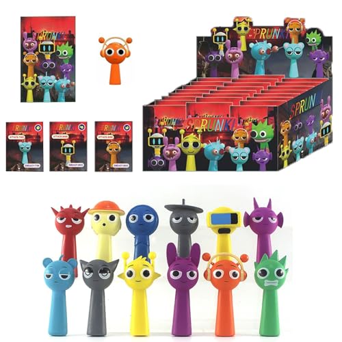 Sp𝒓u𝒏𝒌ἰ Figuren Set,Musikspiele Bunte Sp𝒓u𝒏𝒌ἰ Action Figures,Cartoon Kawaii Figures,Versiegelte B𝐥ἰ𝒏db𝐨x,übe𝒓𝒓as𝒄𝒉u𝒏gs,Lustige Geschenke für Kinder Erwachsene(#A 24 Pcs) von LILIHOT