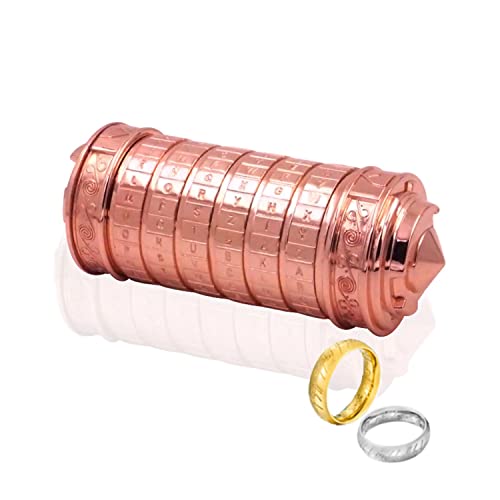 Cryptex Puzzleboxen, Da Vinci Code Mini-Cryptex-Schloss mit versteckten Fächern für Jahrestag, Valentinstag, geheimnisvolle Geburtstagsgeschenke für Familie und Freunde Cryptex Puzzleboxen, Da Vinci Code Mini-Cryptex-Schloss mit versteckten Fächern für Jahrestag, Valentinstag, geheimnisvolle Geburtstagsgeschenke für Familie und Freunde von LINCMAN