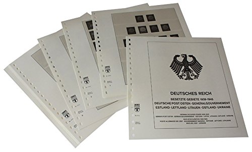 LINDNER Das Original Deutschland Besetzte Gebiete: Deutsche Post Osten, Generalgouvernement, Estland, Lettland, Litauen, Ostland, Ukraine Deutsches Reich - Vordruckblätter Jahrgang 1939-1944 von LINDNER Das Original