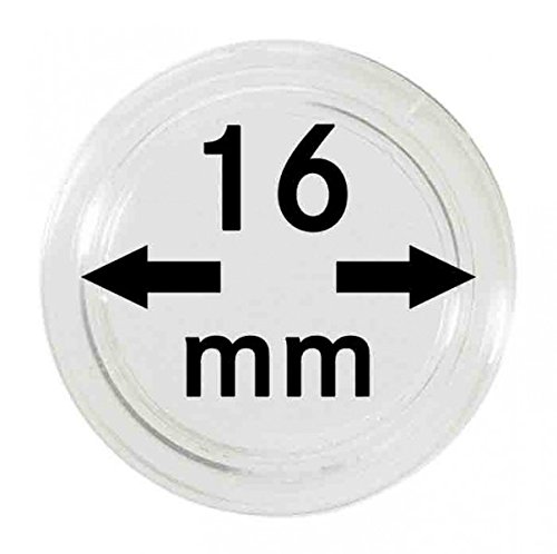 LINDNER Das Original Münzkapseln Innen-Ø 16 mm, 100er-Packung von LINDNER Das Original