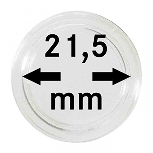 LINDNER Das Original Münzkapseln Innen-Ø 21,5 mm, 10er-Packung von Lindner