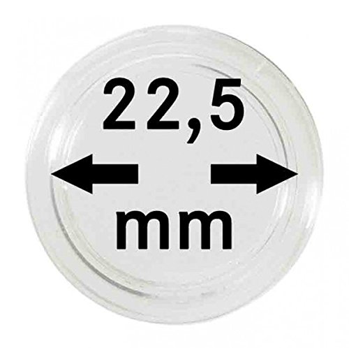 LINDNER Das Original Münzkapseln Innen-Ø 22,5 mm, 10er-Packung von LINDNER Das Original