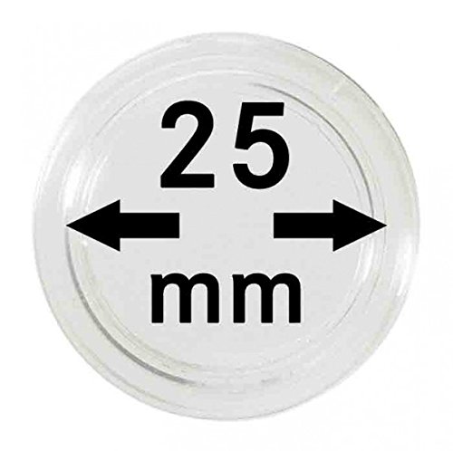 LINDNER Das Original Münzkapseln Innen-Ø 25 mm, 10er-Packung von LINDNER Das Original