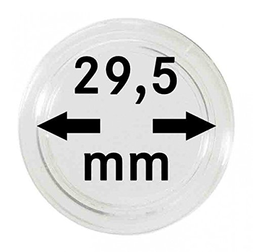 LINDNER Das Original Münzkapseln Innen-Ø 29,5 mm, 10er-Packung von LINDNER Das Original