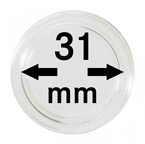 LINDNER Das Original Münzkapseln Innen-Ø 31 mm, 10er-Packung von LINDNER Das Original