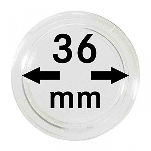 LINDNER Das Original Münzkapseln Innen-Ø 36 mm, 10er-Packung von LINDNER Das Original