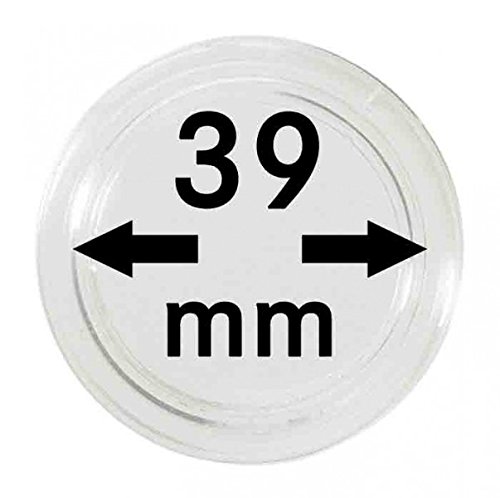 LINDNER Das Original Münzkapseln Innen-Ø 39 mm, 10er-Packung von LINDNER Das Original