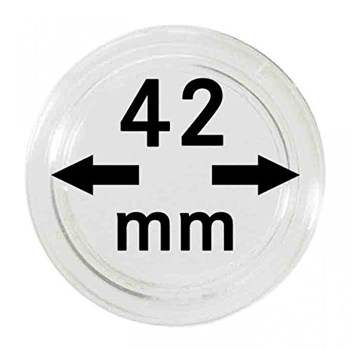 LINDNER Das Original Münzkapseln Innen-Ø 42 mm, 10er-Packung von LINDNER Das Original