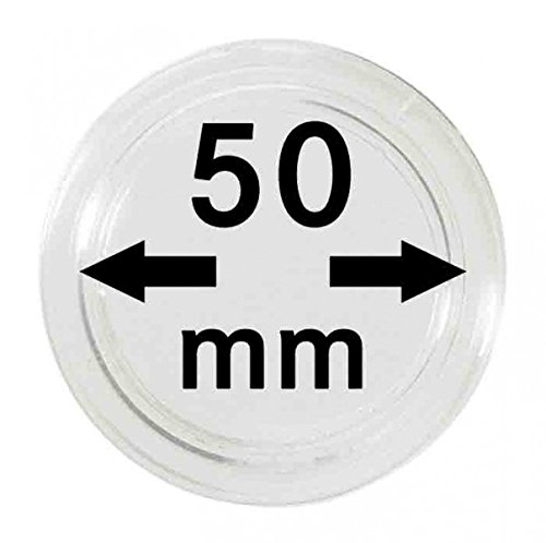 LINDNER Das Original Münzkapseln Innen-Ø 50 mm, 10er-Packung von LINDNER Das Original