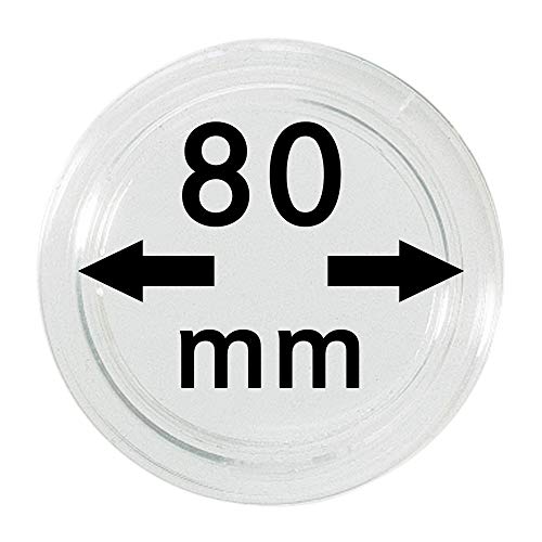 LINDNER Das Original Münzkapseln Innen-Ø 80 mm, Innenhöhe 5,7 mm, per Stück von LINDNER Das Original