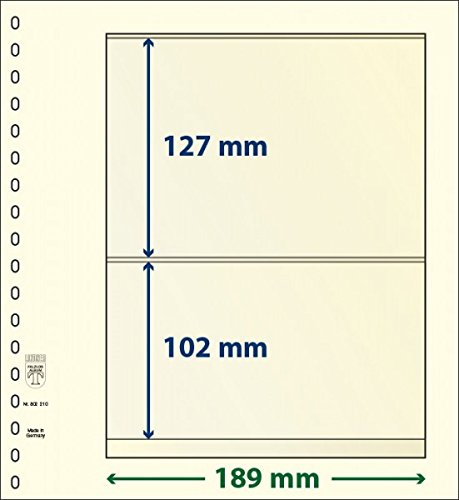 LINDNER Das Original T-Blanko-Blätter mit 2 Taschen: 102 mm - 10er-Packung von LINDNER Das Original