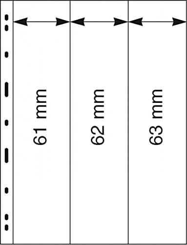 Lindner 083 5 UNIPLATE-Blätter glasklar 3 Streifen von LINDNER Das Original