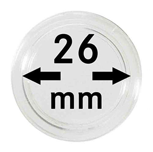 Lindner Münzkapseln für Münzen Ø 14 - 50 mm. Zur Wahl per 1, 5, 10, 100 Stück (26 mm - per 100) von LINDNER Das Original