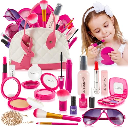 LINFUN KIDS Kinderschminke Schminkkoffer Mädchen Schminkset Make Up Spielzeug für Mädchen Geschenke Spielzeug 3 4 5 6 Jahre von LINFUN KIDS