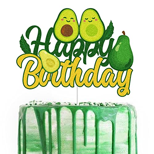 Avocado Happy Birthday Tortenaufsatz Grün Glitzer Sommer Fiesta Fruit Avocado Kuchen Dekoration Happy Avocado Holy Guacamole Thema Geburtstag Party Supplies Avocado Happy Birthday Tortenaufsatz Grün Glitzer Sommer Fiesta Fruit Avocado Kuchen Dekoration Happy Avocado Holy Guacamole Thema Geburtstag Party Supplies von LINGBOOM