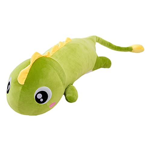 LINGJIONG Dinosaurier Plüschtier Dino Plush Kuscheltier Plüsch Dolls Stofftier Kissen Kawaii Gewicht Dekokissen Geburtstagsgeschenk Für Jungen Mädchen Kinde (80 cm / 100 cm) von LINGJIONG