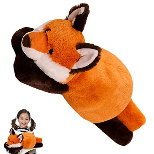 LINGJIONG Gewichtetes Kuscheltier, Angstgewichtete Plüschtiere Für Fuchs, Krokodil, Faultier, Matschig, Weiches, Gewichtetes Plüschkissen, Geschenke Für Kinder, 45 cm von LINGJIONG