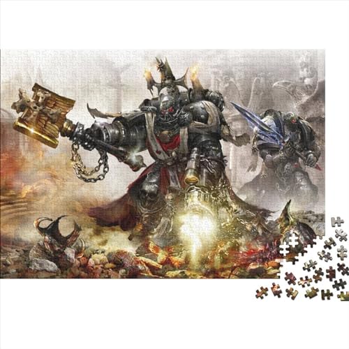 1000 Teile Puzzle Warhammer 40 Puzzles für Erwachsene Puzzle Holzpuzzles Puzzles für Erwachsene Geschenke (75x50cm) von LINGOLSN