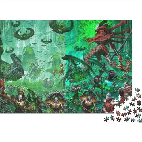 1000 Teile Puzzle für Erwachsene Warhammer 40 Puzzle Holzpuzzles Erwachsene Kinder Puzzles Geschenke Gehirntraining (75x50cm) von LINGOLSN