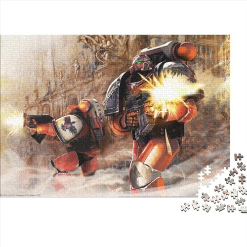 1000 Teile Puzzles Warhammer 40 Puzzle für Erwachsene Holzpuzzles Erwachsene Puzzles Geschenke (75x50cm) von LINGOLSN