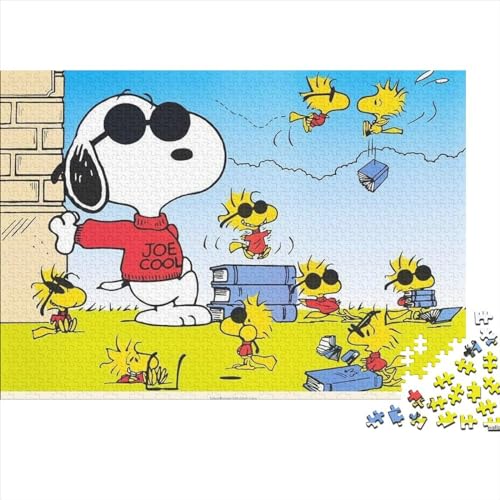 300-teiliges Puzzle, Snoopy-Puzzle, Holzpuzzle, Familienunterhaltungsspielzeug (40x28cm) von LINGOLSN